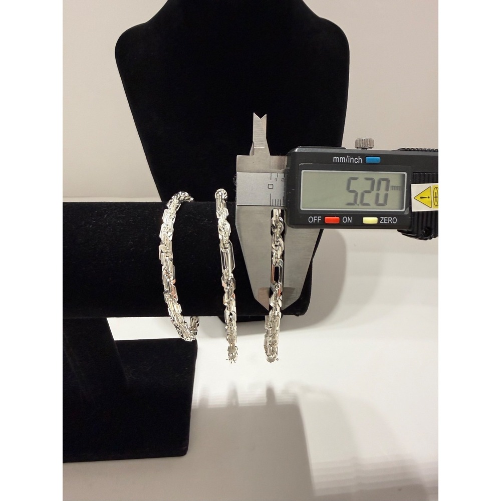 milano bracelet silver filled 10 inch 5mm stamped lobster clasp - Picture 2 of 8